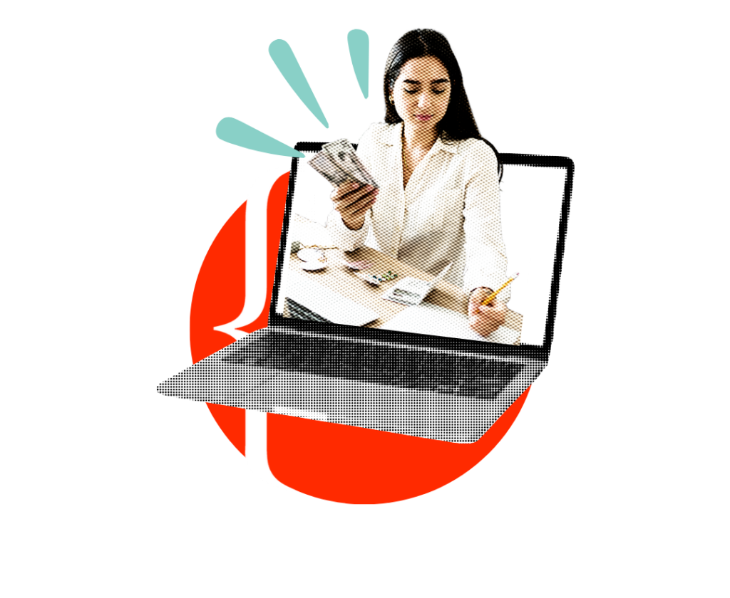 Entrepreneur working with creative agency
